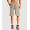 G Gradual Men’s Casual Shorts 11″ Long Lightweight Golf Shorts for Men Hiking Work Outdoor Stretch(Light Khaki)