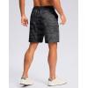 G Gradual Men’s Casual Shorts 7″/ 9″ Lightweight 4 Pockets Stretch Quick-Dry Summer Shorts for Golf Work Hiking Trips (7″, Black Camo, XXL)