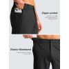 G Gradual Men’s Casual Shorts 7″ Lightweight Golf Shorts for Men Stretch with 3 Pockets Quick Dry Breathable Work Shorts(Black)