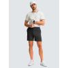 G Gradual Men’s Casual Shorts 7″ Lightweight Golf Shorts for Men Stretch with 3 Pockets Quick Dry Breathable Work Shorts(Black)