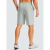 G Gradual Men’s Casual Shorts 7″ Lightweight Golf Shorts for Men Stretch with 3 Pockets Quick Dry Breathable Work Shorts(Bright Gray)