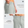 G Gradual Men’s Casual Shorts 7″ Lightweight Golf Shorts for Men Stretch with 3 Pockets Quick Dry Breathable Work Shorts(Bright Gray)
