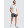 G Gradual Men’s Casual Shorts 7″ Lightweight Golf Shorts for Men Stretch with 3 Pockets Quick Dry Breathable Work Shorts(Dark Grey)