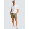 G Gradual Men’s Casual Shorts 7″ Lightweight Golf Shorts for Men Stretch with 3 Pockets Quick Dry Breathable Work Shorts(Dusty Khaki)