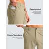 G Gradual Men’s Casual Shorts 7″ Lightweight Golf Shorts for Men Stretch with 3 Pockets Quick Dry Breathable Work Shorts(Khaki)
