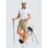G Gradual Men’s Casual Shorts 7″ Lightweight Golf Shorts for Men Stretch with 3 Pockets Quick Dry Breathable Work Shorts(Khaki)