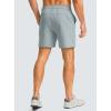 G Gradual Men’s Casual Shorts 7″ Lightweight Golf Shorts for Men Stretch with 3 Pockets Quick Dry Breathable Work Shorts(Light Grey)