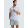 G Gradual Men’s Casual Shorts 7″ Lightweight Golf Shorts for Men Stretch with 3 Pockets Quick Dry Breathable Work Shorts(Light Grey)