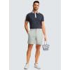 G Gradual Men’s Casual Shorts 7″ Lightweight Golf Shorts for Men Stretch with 3 Pockets Quick Dry Breathable Work Shorts(Pale)