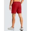 G Gradual Men’s Casual Shorts 7″ Lightweight Golf Shorts for Men Stretch with 3 Pockets Quick Dry Breathable Work Shorts(Red)