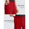 G Gradual Men’s Casual Shorts 7″ Lightweight Golf Shorts for Men Stretch with 3 Pockets Quick Dry Breathable Work Shorts(Red)