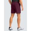 G Gradual Men’s Casual Shorts 7″ Lightweight Golf Shorts for Men Stretch with 3 Pockets Quick Dry Breathable Work Shorts(Wine)