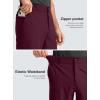 G Gradual Men’s Casual Shorts 7″ Lightweight Golf Shorts for Men Stretch with 3 Pockets Quick Dry Breathable Work Shorts(Wine)