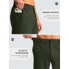 G Gradual Men’s Casual Shorts 9″ Lightweight Golf Shorts for Men Stretch with 3 Pockets Quick Dry Breathable Work Shorts Army Green