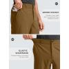 G Gradual Men’s Casual Shorts 9″ Lightweight Golf Shorts for Men Stretch with 3 Pockets Quick Dry Breathable Work Shorts(Dark Brown,2XL)