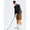 G Gradual Men’s Casual Shorts 9″ Lightweight Golf Shorts for Men Stretch with 3 Pockets Quick Dry Breathable Work Shorts(Dark Brown,3XL)
