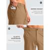 G Gradual Men’s Casual Shorts 9″ Lightweight Golf Shorts for Men Stretch with 3 Pockets Quick Dry Breathable Work Shorts(Dark Khaki,L)