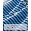 G Gradual Mens Golf Shirt Dry Fit Moisture Wicking Performance Short Sleeve Striped Polo Shirts for Men Dressy Casual(Aqua Stripe)
