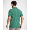 G Gradual Mens Golf Shirt Dry Fit Moisture Wicking Performance Short Sleeve Striped Polo Shirts for Men Dressy Casual(Green Stripe)