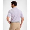 G Gradual Mens Golf Shirt Dry Fit Moisture Wicking Performance Short Sleeve Striped Polo Shirts for Men Dressy Casual(Lavender Stripe)
