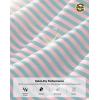 G Gradual Mens Golf Shirt Dry Fit Moisture Wicking Performance Short Sleeve Striped Polo Shirts for Men Dressy Casual(Light Pink Blue Stripe)