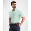 G Gradual Mens Golf Shirt Dry Fit Moisture Wicking Performance Short Sleeve Striped Polo Shirts for Men Dressy Casual(Mint Green Stripe)