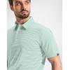 G Gradual Mens Golf Shirt Dry Fit Moisture Wicking Performance Short Sleeve Striped Polo Shirts for Men Dressy Casual(Mint Green Stripe)