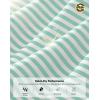 G Gradual Mens Golf Shirt Dry Fit Moisture Wicking Performance Short Sleeve Striped Polo Shirts for Men Dressy Casual(Mint Green Stripe)