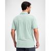 G Gradual Mens Golf Shirt Dry Fit Moisture Wicking Performance Short Sleeve Striped Polo Shirts for Men Dressy Casual(Mint Green Stripe)