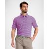 G Gradual Mens Golf Shirt Dry Fit Moisture Wicking Performance Short Sleeve Striped Polo Shirts for Men Dressy Casual(Pink Purple Stripe)
