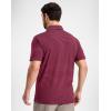 G Gradual Mens Golf Shirt Dry Fit Moisture Wicking Performance Short Sleeve Striped Polo Shirts for Men Dressy Casual(Red Navy Stripe)