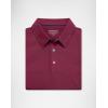G Gradual Mens Golf Shirt Dry Fit Moisture Wicking Performance Short Sleeve Striped Polo Shirts for Men Dressy Casual(Red Navy Stripe)