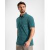G Gradual Mens Golf Shirt Dry Fit Moisture Wicking Performance Short Sleeve Striped Polo Shirts for Men Dressy Casual(Turquoise Stripe)