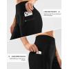 G Gradual Women’s High Waisted 9″ Bermuda Shorts with Zipper Pockets Athletic Workout Long Shorts for Women Knee Length(Black)