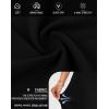 G Gradual Women’s High Waisted 9″ Bermuda Shorts with Zipper Pockets Athletic Workout Long Shorts for Women Knee Length(Black)