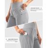 G Gradual Women’s High Waisted 9″ Bermuda Shorts with Zipper Pockets Athletic Workout Long Shorts for Women Knee Length(Bright Grey)