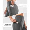G Gradual Women’s High Waisted 9″ Bermuda Shorts with Zipper Pockets Athletic Workout Long Shorts for Women Knee Length(Charcoal)