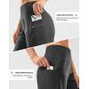 G Gradual Women’s High Waisted 9″ Bermuda Shorts with Zipper Pockets Athletic Workout Long Shorts for Women Knee Length(Dark Grey)