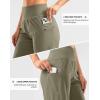 G Gradual Women’s High Waisted 9″ Bermuda Shorts with Zipper Pockets Athletic Workout Long Shorts for Women Knee Length(Dark Khaki)