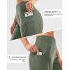 G Gradual Women’s High Waisted 9″ Bermuda Shorts with Zipper Pockets Athletic Workout Long Shorts for Women Knee Length(Grey Sage)