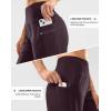 G Gradual Women’s High Waisted 9″ Bermuda Shorts with Zipper Pockets Athletic Workout Long Shorts for Women Knee Length(Wine)