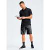 Men’s Casual Shorts 9″ Lightweight Golf Shorts for Men Stretch with 3 Pockets Quick Dry Breathable Work Shorts(Black Camo B,L)
