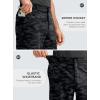 Men’s Casual Shorts 9″ Lightweight Golf Shorts for Men Stretch with 3 Pockets Quick Dry Breathable Work Shorts(Black Camo B,M)