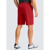 Men’s Casual Shorts 9″ Lightweight Golf Shorts for Men Stretch with 3 Pockets Quick Dry Breathable Work Shorts(Red,4XL)