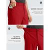 Men’s Casual Shorts 9″ Lightweight Golf Shorts for Men Stretch with 3 Pockets Quick Dry Breathable Work Shorts(Red,S)