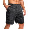 G Gradual Men’s Casual Shorts 7″/ 9″ Lightweight 4 Pockets Stretch Quick-Dry Summer Shorts for Golf Work Hiking Trips (7″, Black Camo, XXL)