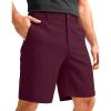 G Gradual Men’s Casual Shorts 9″ Lightweight Golf Shorts for Men Stretch with 3 Pockets Quick Dry Breathable Work Shorts Wine