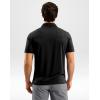 G Gradual Mens Golf Shirt Dry Fit Short Sleeve Polos Moisture Wicking Performance Polo Shirts for Men Athletic Tennis Casual(Black)
