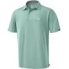 G Gradual Mens Golf Shirt Dry Fit Short Sleeve Polos Moisture Wicking Performance Polo Shirts for Men Athletic Tennis Casual(Jasmine Green)