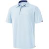 G Gradual Mens Golf Shirt Dry Fit Short Sleeve Polos Moisture Wicking Performance Polo Shirts for Men Athletic Tennis Casual(Light Blue)